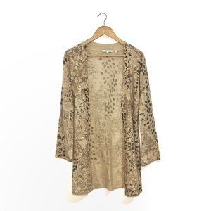 Vertigo Paris | Beige Longline Lambswool Cardigan
